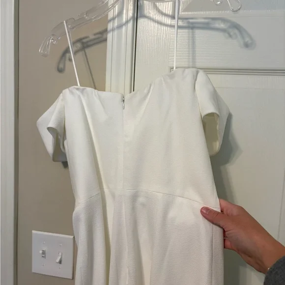 Dress the Population Off-Shoulder White Mini Dress - Picture 5 of 6